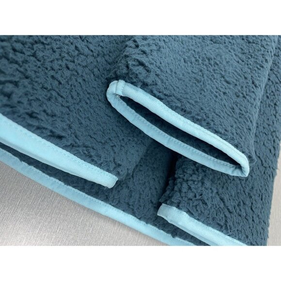 UNDER ARMOUR Women's Sherpa Fleece 1/4-Zip Teal Green Comfort Jacket Size Large - Picture 10 of 16